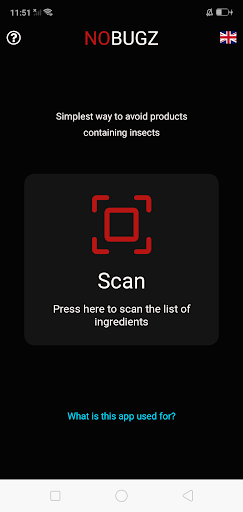 Android application NoBugz screenshort