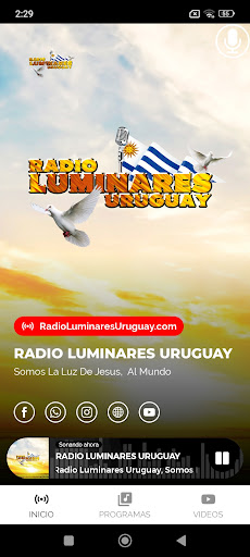 Radio Luminares Uruguay Screen 2