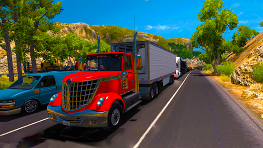 3D Euro Truck Traffic Simulato screenshots apk mod 4