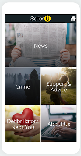 Android application SaferU screenshort