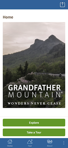 Android application Grandfather Mountain screenshort