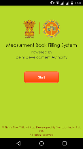 Android application DDA - Online Measurement Book screenshort