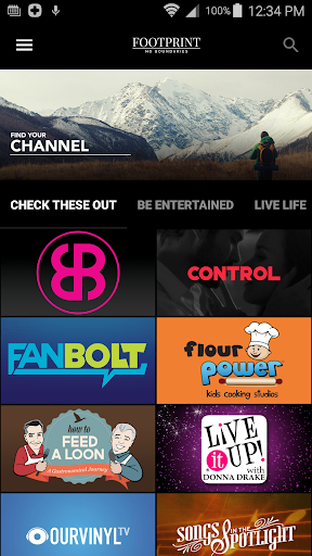 Android application FOOTPRINT Network screenshort