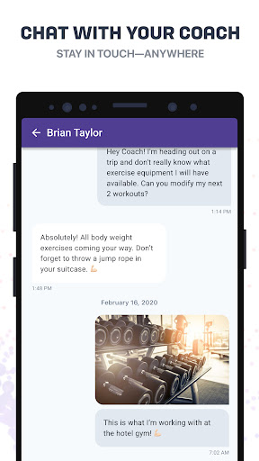 Screenshot of TrueCoach