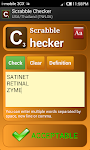 screenshot of Word Checker (for SCRABBLE)