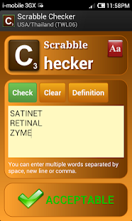 Word Checker (for SCRABBLE) Screenshot