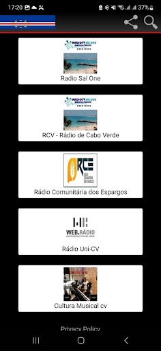 Cape Verde Radio Screen 3