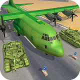 US Army Cargo Plane Tank Transporter Games icon