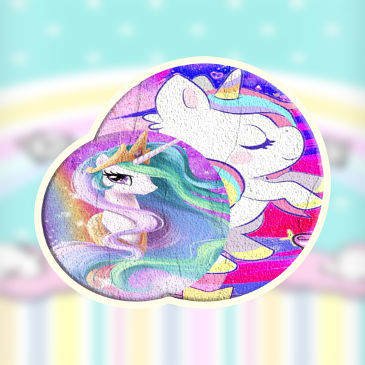 Kawaai Unicorn Wallpaper 4K logo