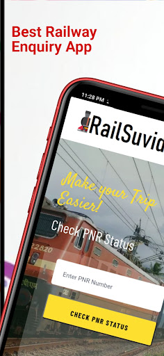 Android application Railsuvidha-PNR & Train Status screenshort
