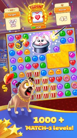 Game screenshot Super Pug Story Match 3 puzzle mod apk