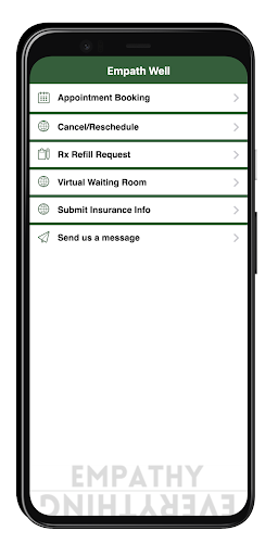 Android application Empath Well screenshort