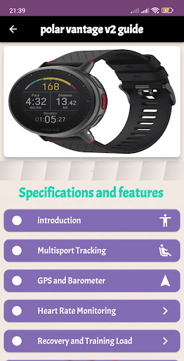 polar vantage v2 guide Screen 3