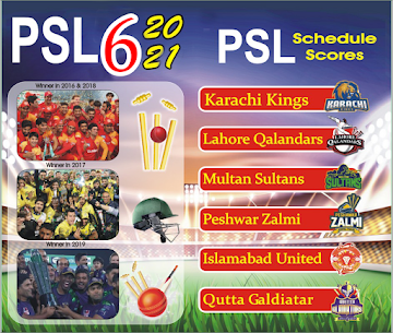 PSL 2021 Schedule-Pakistan Super League Season 6 Apk app for Android 4