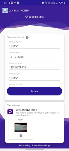 JSKB Vidisha Positive Pay Screen 3