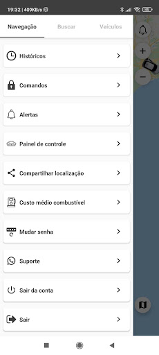 Android application Campos Rastreamento screenshort