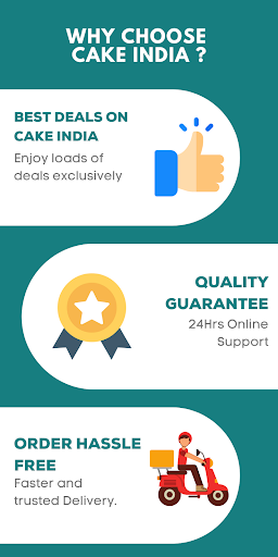 Android application CakeIndia screenshort
