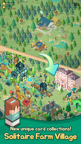 Solitaire Farm Village 1.12.56 APK + Мод (Unlimited money) за Android