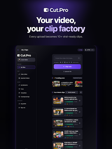 Cut.Pro: AI 바이럴 클립 screenshot 8