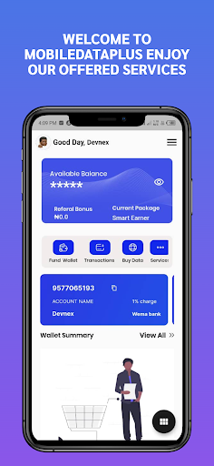 Android application MOBILE DATA PLUS screenshort