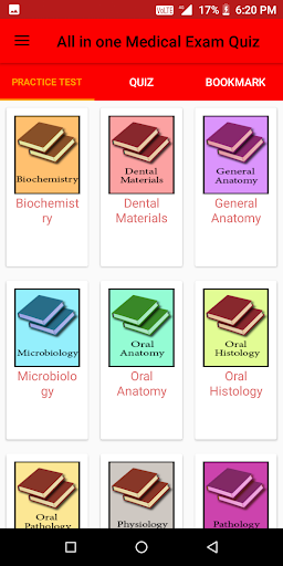 Android application All in one Medical Exam Quiz screenshort