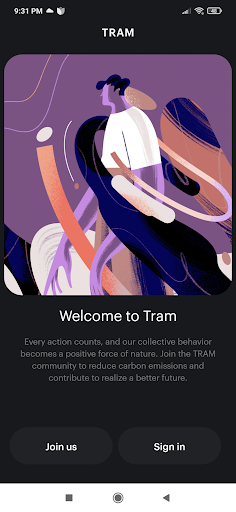 Android application TRAM screenshort