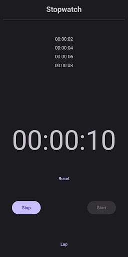 Purple Timer Screen 2