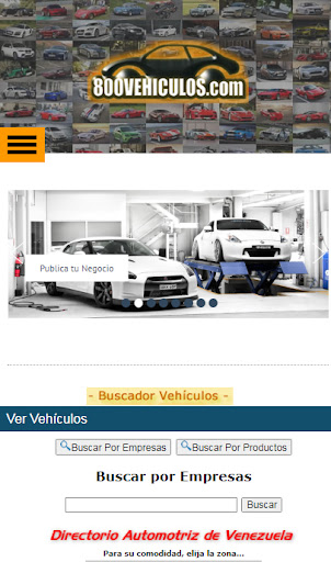Android application Directorio 800vehiculos screenshort