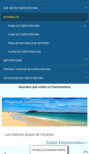 Guía de Fuerteventura Screen 3