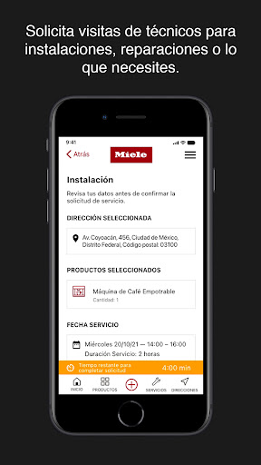 Miele Service Screen 2