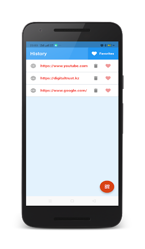 Android application Simple QR Code Scanner screenshort