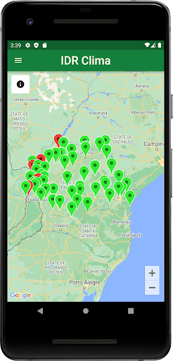 Android application IDR Clima screenshort