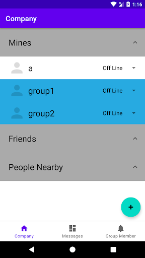 Android application Chit Chat Nearby screenshort