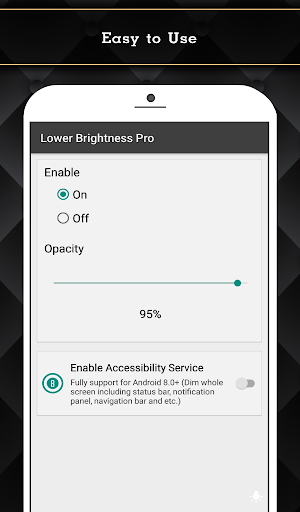Android application Lower Brightness Pro screenshort