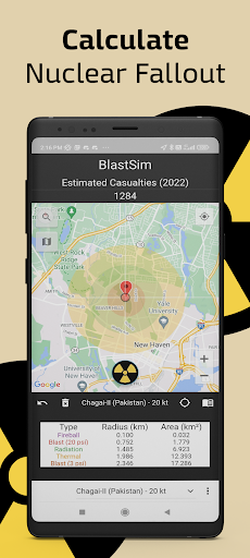 Android application BlastSim screenshort