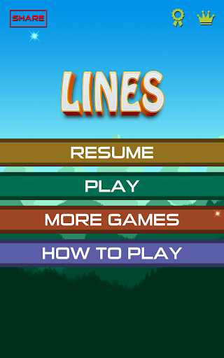 Android application Lines screenshort