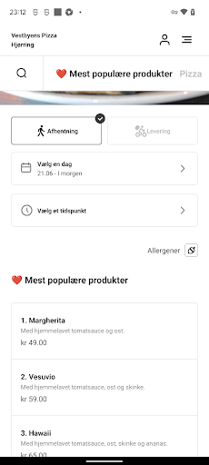 Vestbyens Pizza Hjørring Screen 3