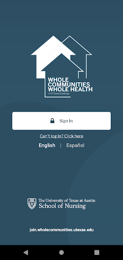 Android application Whole Communities-Whole Health screenshort