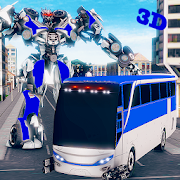 Real Police Bus Robot Warrior : Ultimate Robot Bus