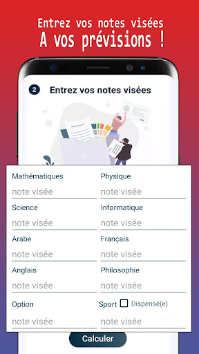 Moyenni - moyenne & score BAC Screen 3