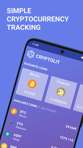 Android application Cryptolit - Crypto Tracker screenshort