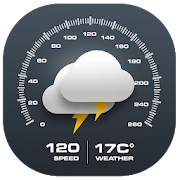 GPS Speedometer HUD & Live Weather Forecast