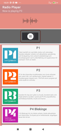Android application Online Radio Player screenshort