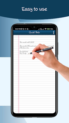 Android application Quick note - One page note screenshort
