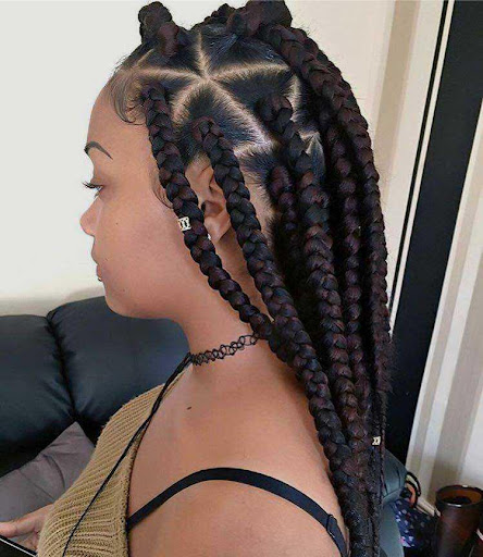 African Black Braids Hairstyle
