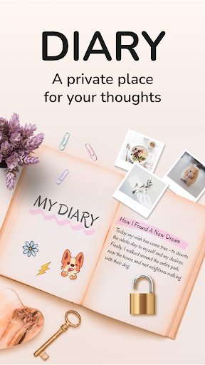 Android application Daily Diary: Journal with Lock screenshort