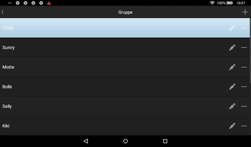 Anwesenheitstafel für Tablets Screen 3