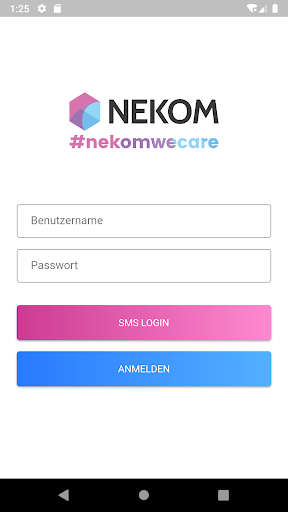 Android application NEKOM screenshort