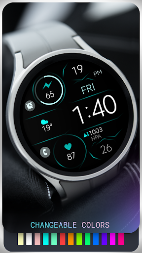 Digital Black v3 watch face Screen 3