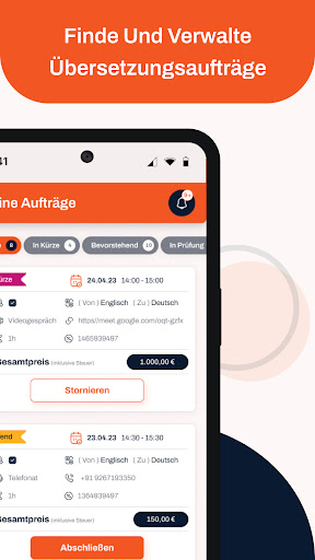 Dolmetsche.ch Screen 2